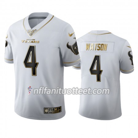Miesten Houston Texans NFL Pelipaita Deshaun Watson 4 Nike Valkoinen Golden Edition 100th